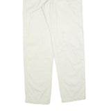 CALVIN KLEIN JEANS Mens Cotton Blend Cream Regular Straight Trousers W32 L34
