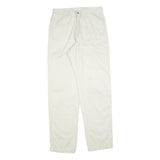 CALVIN KLEIN JEANS Mens Cotton Blend Cream Regular Straight Trousers W32 L34