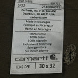 Carhartt Cargo Trousers - 32W 30L Brown Cotton