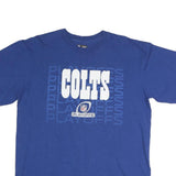 NFL Mens Blue Colts Graphic T-Shirt M Short Sleeve Crew Neck Cotton Cotton
