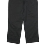 DICKIES Mens Black Regular Fit Straight Cotton Blend Trousers W33 L28 Workwear