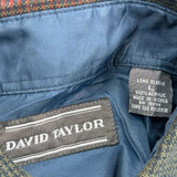 David Taylor Checked Flannel Shirt - Large Multicoloured Acrylic