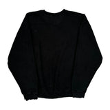 Reebok Sweatshirt - 2XL Black Cotton Blend