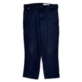 Carhartt Pants - 36W 30L Navy Cotton Blend