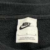 Nike Center Swoosh Sweatshirt - Large Black Cotton