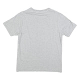 NEW BALANCE Mens Grey Cotton T-Shirt M Short Sleeve Crew Neck Logo Print