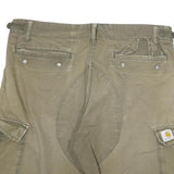 CARHARTT Mens Shorts Beige Casual Cargo XL W34 Durable Cotton Blend