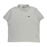 Lacoste Polo Shirt - 2XL White Cotton