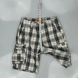 Lee Checked Cargo Shorts - 30W 11L Multicoloured Cotton