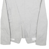 JOOP! Womens White & Grey Patterned Blazer Jacket M Cotton Blend Button Closure