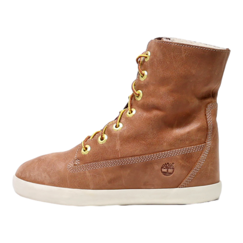 TIMBERLAND Lace-Up Boots Brown Synthetic Womens UK 4