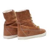 TIMBERLAND Lace-Up Boots Brown Synthetic Womens UK 4