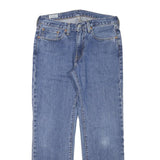 LEVI'S Mens Jeans Blue Regular Straight Denim Medium W30 L29 Casual Zip