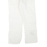 DICKIES Womens White Regular Fit Straight Denim Jeans W30 L27 Workwear Zip