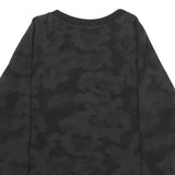 CALVIN KLEIN PERFORMANCE Womens Black Camouflage Crew Neck XS Sweatshirt
