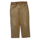 Dickies Carpenter Trousers - 33W 27L Brown Cotton