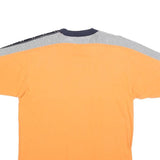 CHAMPION Mens Orange Navy Blue Graphic T-Shirt M Short Sleeve Crew Neck Branded