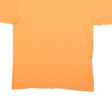 CHAMPION Mens Orange Navy Blue Graphic T-Shirt M Short Sleeve Crew Neck Branded