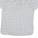 TOMMY HILFIGER Mens White & Black Check Shirt M Cotton Blend Classic Fit Button