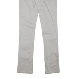 DICKIES Womens Cotton Blend Slim Beige Trousers W28 L31 Zip Plain Pockets