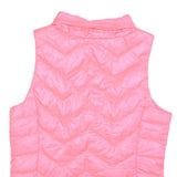 SO PERFECT Womens Pink Sleeveless Quilted Jacket M Polyester Zip Padded Vest