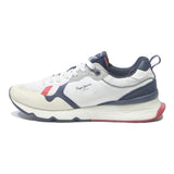 PEPE JEANS Mens Casual Trainers White Navy Red Synthetic UK 7 Stylish
