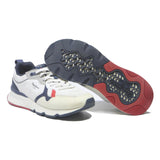 PEPE JEANS Mens Casual Trainers White Navy Red Synthetic UK 7 Stylish