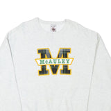 FRUIT OF THE LOOM Mens White McAuley Crew Neck L Cotton Blend Sweatshirt
