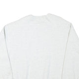 FRUIT OF THE LOOM Mens White McAuley Crew Neck L Cotton Blend Sweatshirt