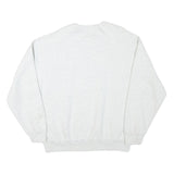 FRUIT OF THE LOOM Mens White McAuley Crew Neck L Cotton Blend Sweatshirt