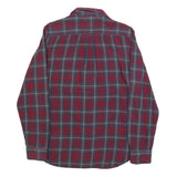VANS Mens Red & Blue Check Shirt M Casual Button Up Cotton Long Sleeve