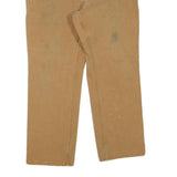 CARHARTT Mens Cotton Blend Beige Regular Fit Straight Leg Trousers W36 L27