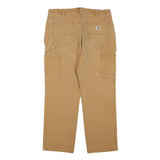 CARHARTT Mens Cotton Blend Beige Regular Fit Straight Leg Trousers W36 L27