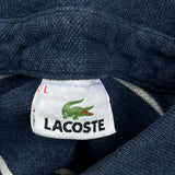 Lacoste Striped Long Sleeve Polo Shirt - Large Blue Cotton