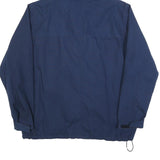 COLUMBIA Mens Blue Navy Outdoor Jacket 2XL Cotton Blend Zip Hooded Casual