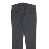 CARHARTT Mens Cotton Blend Black Slim Straight Trousers W32 L32 Workwear Zip