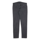 CARHARTT Mens Cotton Blend Black Slim Straight Trousers W32 L32 Workwear Zip