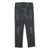 Womens Slim Blue Denim Slim Jeans Cotton W27 L27 Zip Pockets