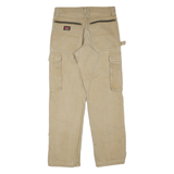 WRANGLER Mens Cotton Blend Beige Regular Straight Trousers W32 L32 Casual Combat