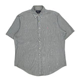 Ralph Lauren Striped Short Sleeve Shirt - 3XL Gray Cotton