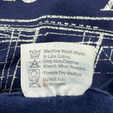 Alcyone Hanes Single Stitch T-Shirt - Large Navy Cotton