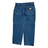 Carhartt Carpenter Jeans - 34W 30L Blue Cotton