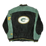 Packers Nfl Football Varsity Jacket - XL Black Suede