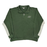 Nike 1/4 Zip - 2XL Green Cotton