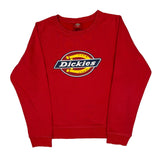 Age 10 Dickies Long Sleeve T-Shirt - Medium Red Cotton