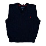 Age 2 Polo By Ralph Lauren Sweater Vest - 3XS Navy Cotton
