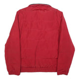 NAUTICA Mens Red Classic Jacket L Polyester Plain Zip Closure