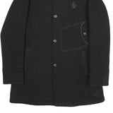 G-STAR Mens Black Wool Blend Button Jacket XL Woven Classic Winter Outerwear