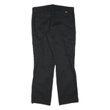 DICKIES Womens Regular Fit Black Cargo Trousers W34 L31 Practical Comfortable