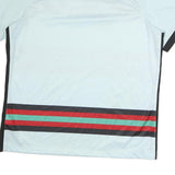 NIKE Mens White & Black & Red & Green Graphic T-Shirt XL Short Sleeve V-Neck